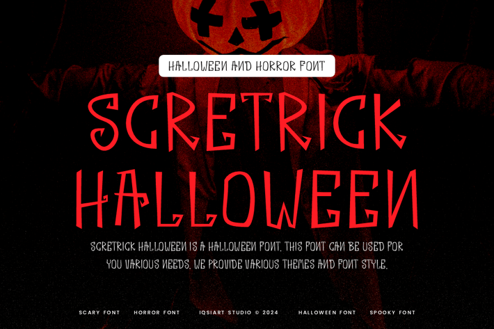 Scretrick Halloween - Horror Font
