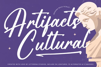 Artifacts Cultural Modern Bold Script