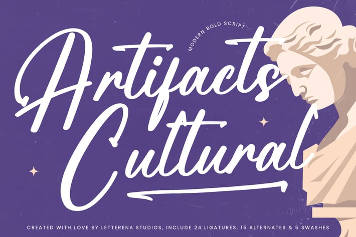 Artifacts Cultural Modern Bold Script