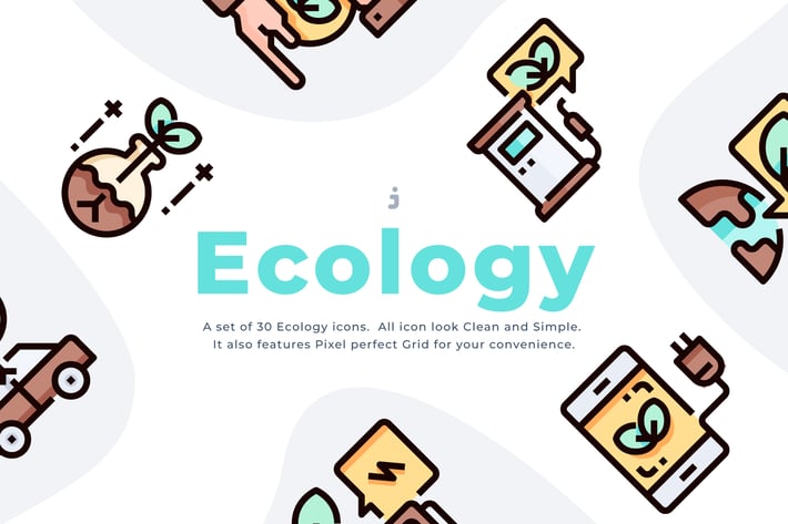 30 Ecology icon set