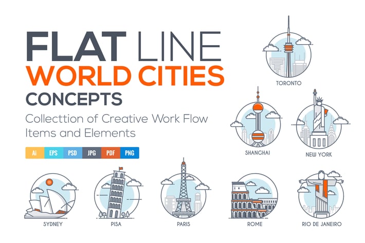 World skylines and Landmarks
