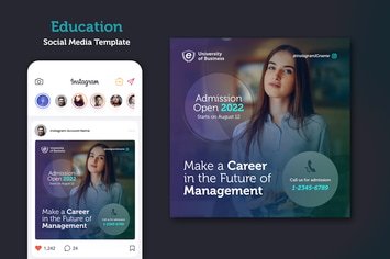Admission Open Social Media Banner