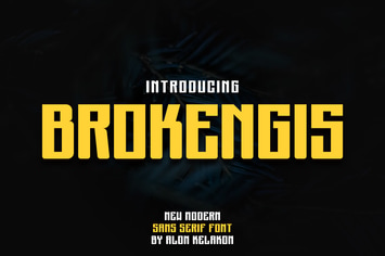 Brokengis Font