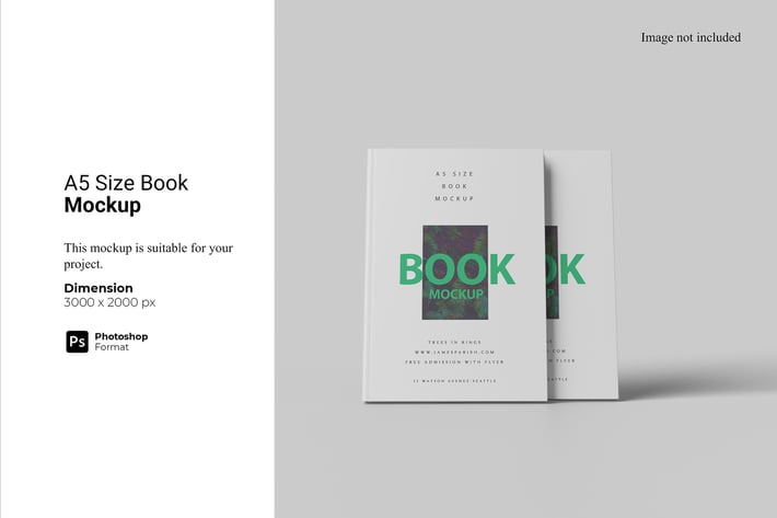 A5 Size Book Mockup