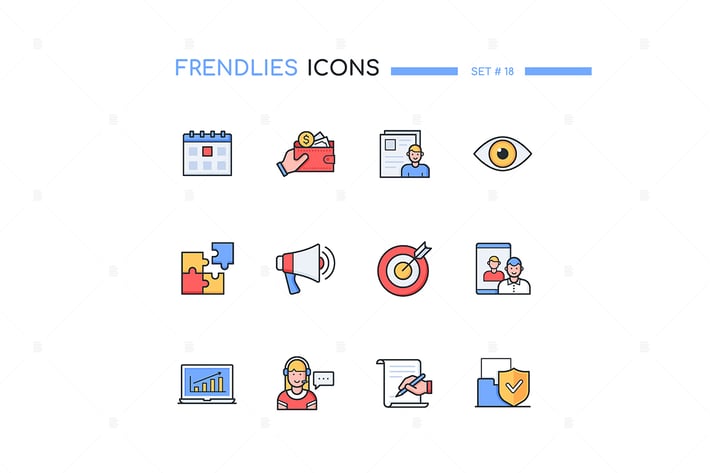 Business and Finance - Line Design Style Icons