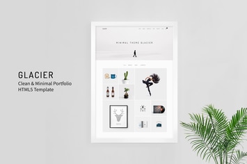 Glacier - Clean & Minimal Portfolio HTML5 Template