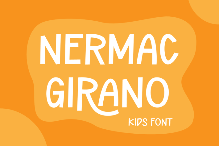 Nermac Girano - Comic & Kids Font