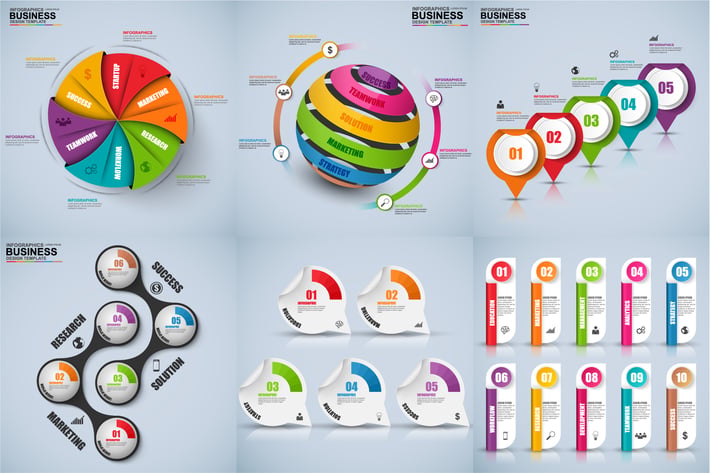 Business 3D Infographics