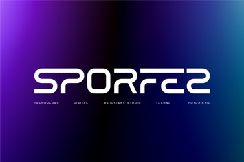 Sporfez - Tech & Futuristic Font
