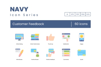 60 Customer Feedback Icons