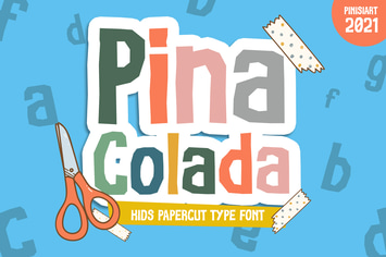 Pina Colada - Kids font
