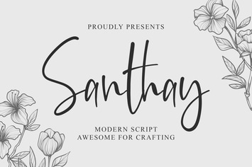 Santhay - Modern Script Font