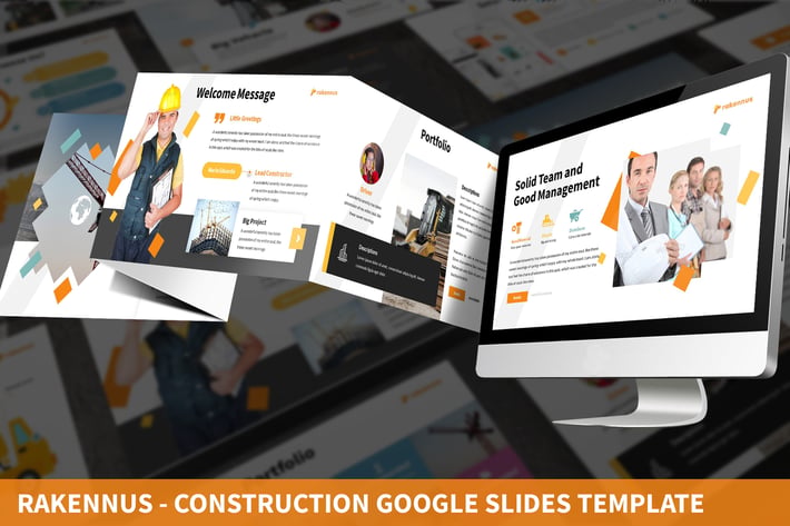 Rakennus - Construction Google Slides Template