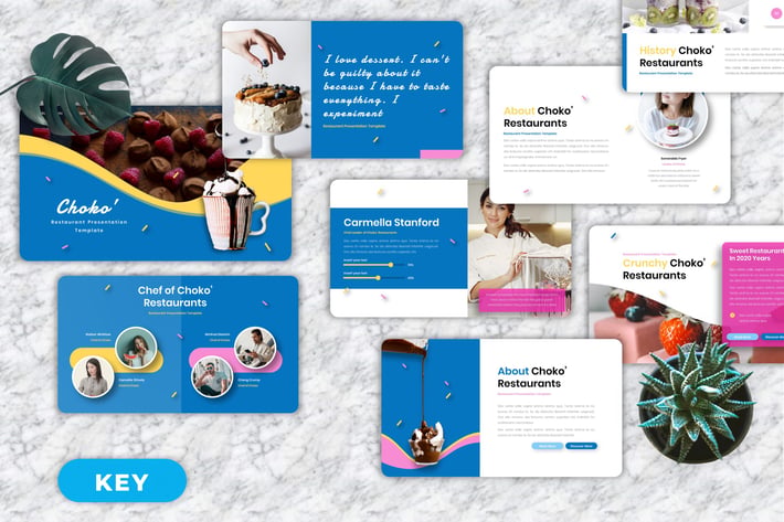 Choko' - Restaurant Keynote Templates