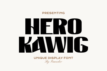 Hero Kawig - Thick Modern Font