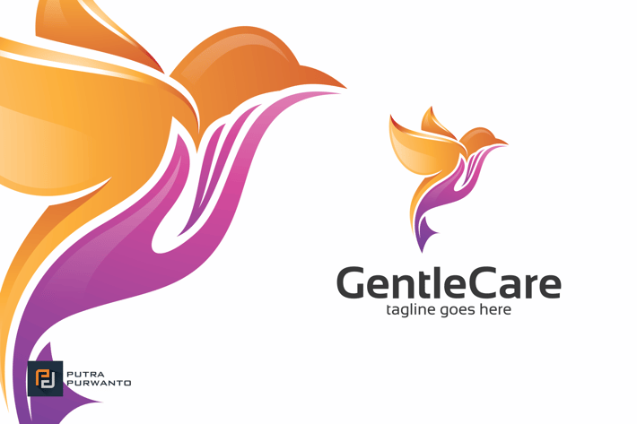 Gentle Care / Bird - Logo Template