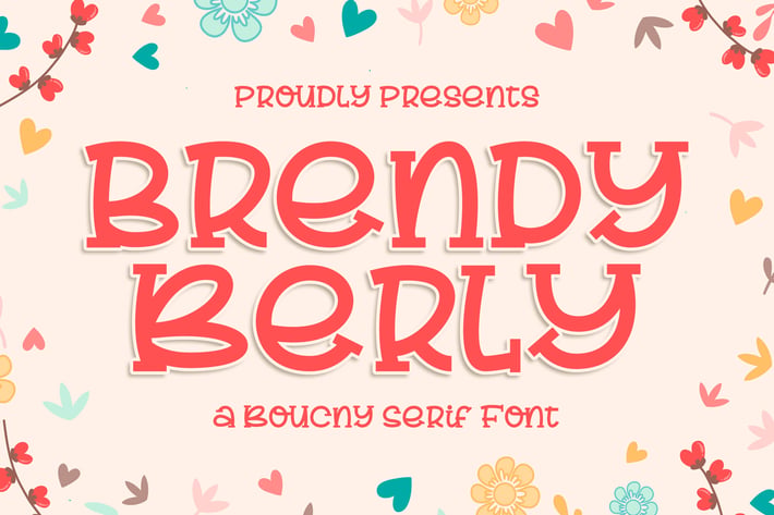 Brendy Berly a Bouncy Serif Font