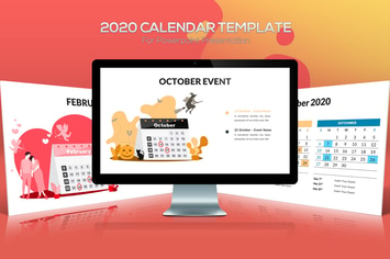 2020 Calendar Powerpoint Template