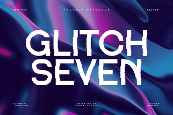 Glitch Seven - Glitch & Futuristic Font