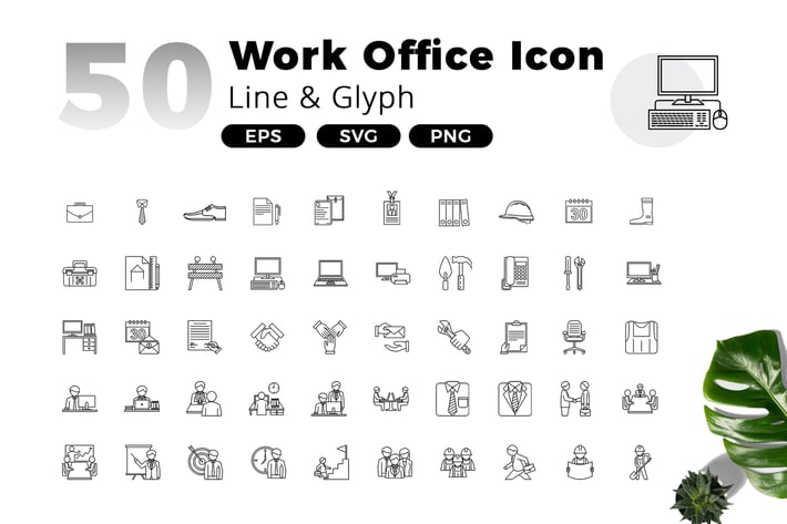 Work Office Icon Pack