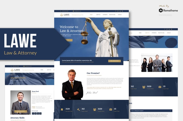 LAWE - Lawyer and Attorney Muse Template
