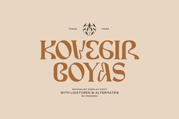 Kovegir Boyas - Modern Cursive Font