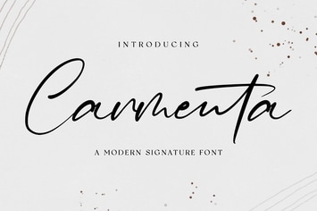Carmenta - Signature Font