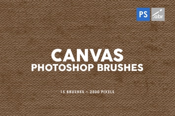 15 Canvas Photoshop Stamp Brushes