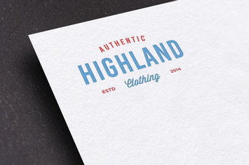 Letterpress Logo Mockup