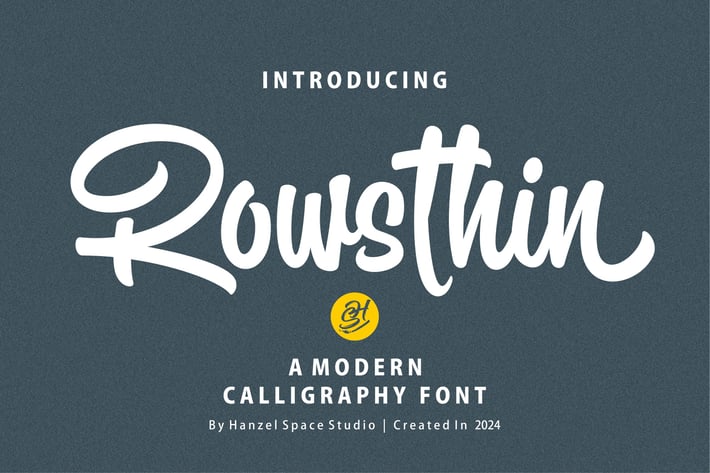 Rowsthin - A Modern Calligraphy Font