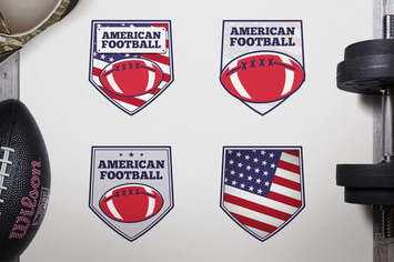 Vintage American Football Logos / USA Sports Badge