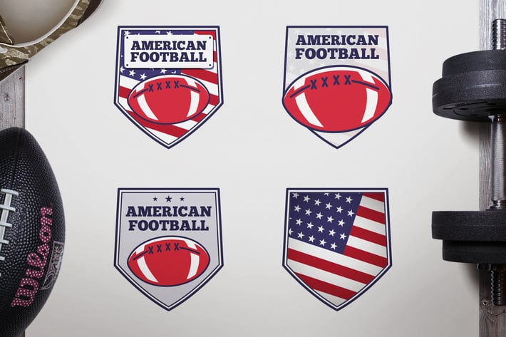 Vintage American Football Logos / USA Sports Badge