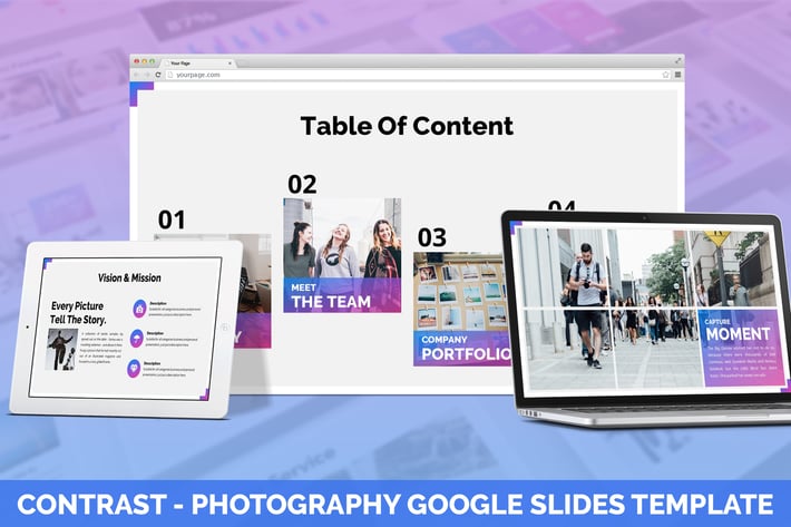 Contrast - Photography Google Slides Template