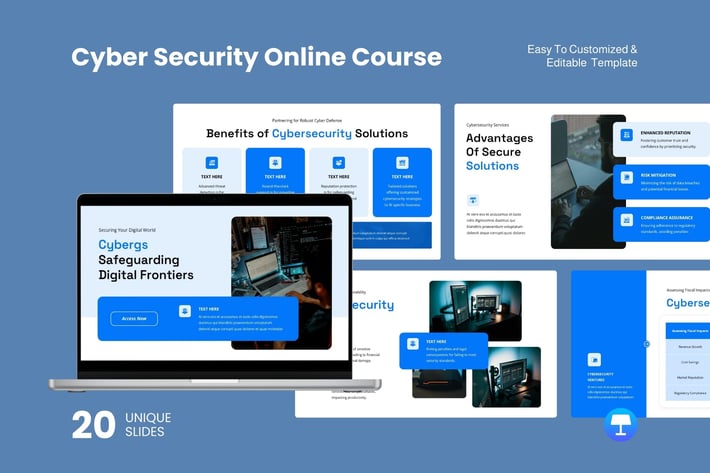Cyber Security Online Course - Keynote Template