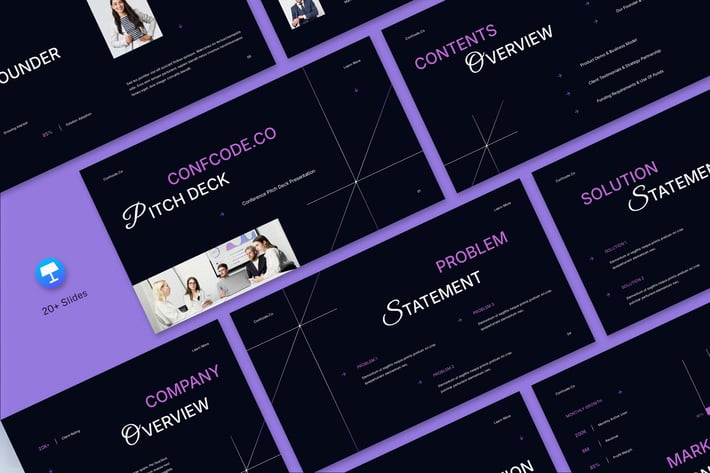 Purple Pink Modern Conference Pitchdeck | 001