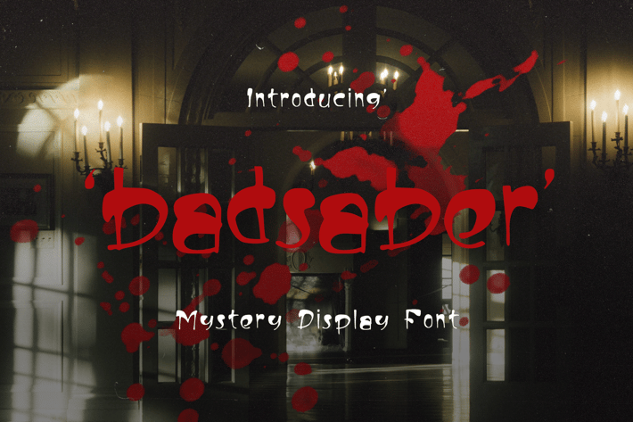 Badsaber Mystery Display Font