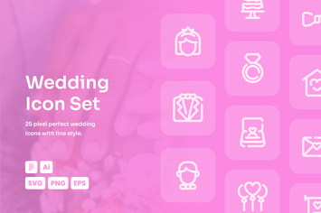 Wedding Dashed Line Icon