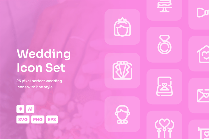 Wedding Dashed Line Icon