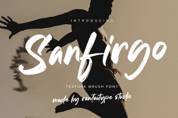 Sanfirgo Texture Brush Font
