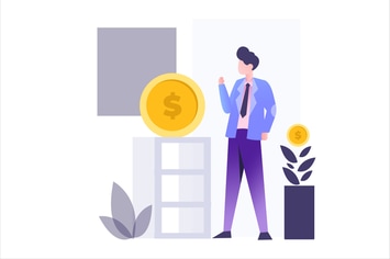 Investment Finance Flat Vector Illustration