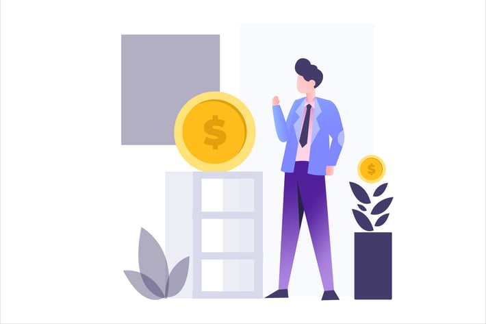 Investment Finance Flat Vector Illustration