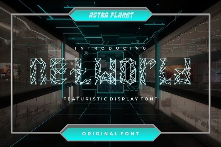 Networld - Futuristic Display Font