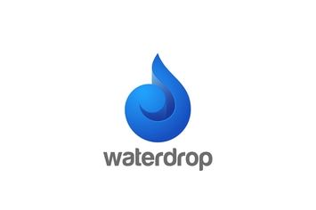 Logo Water Droplet Drop Waterdrop Oil Swirl Wave