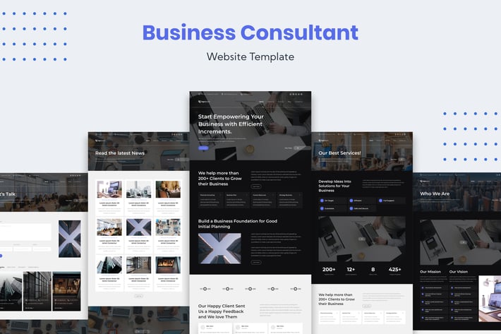 Business Consultant Website Template