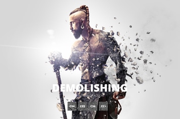 Demolishing Photoshop Action