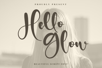 Hello Glow Script Font