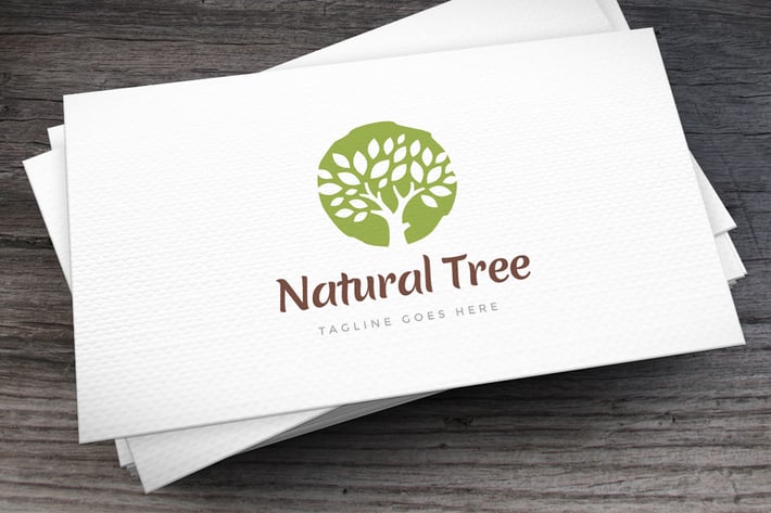 Natural Tree Logo Template