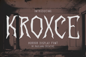 Kroxce Horror Display Font