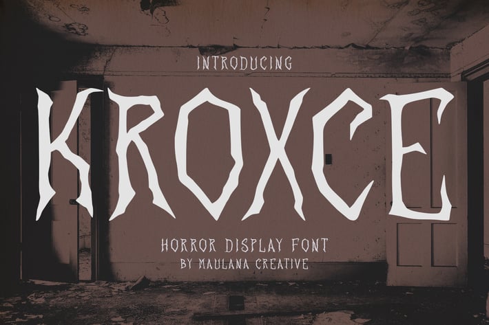 Kroxce Horror Display Font