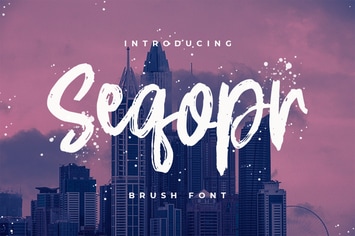 Seqopr - The Brush Font